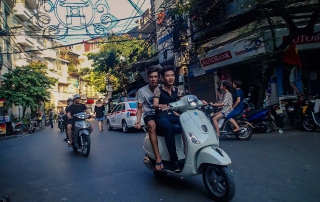 wietnam vietnam hanoi skuter