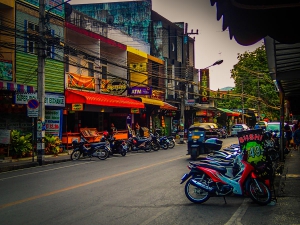tajlandia chiang mai centrum skutery tuk tuk