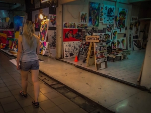 tajlandia chiang mai night bazaar wystawa obrazow