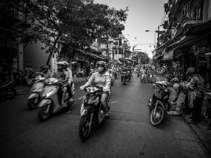 wietnam vietnam hanoi skutery centrum