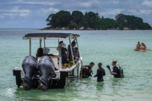 seszele seychelles praslin nurkowanie scuba diving whitetip divers transport